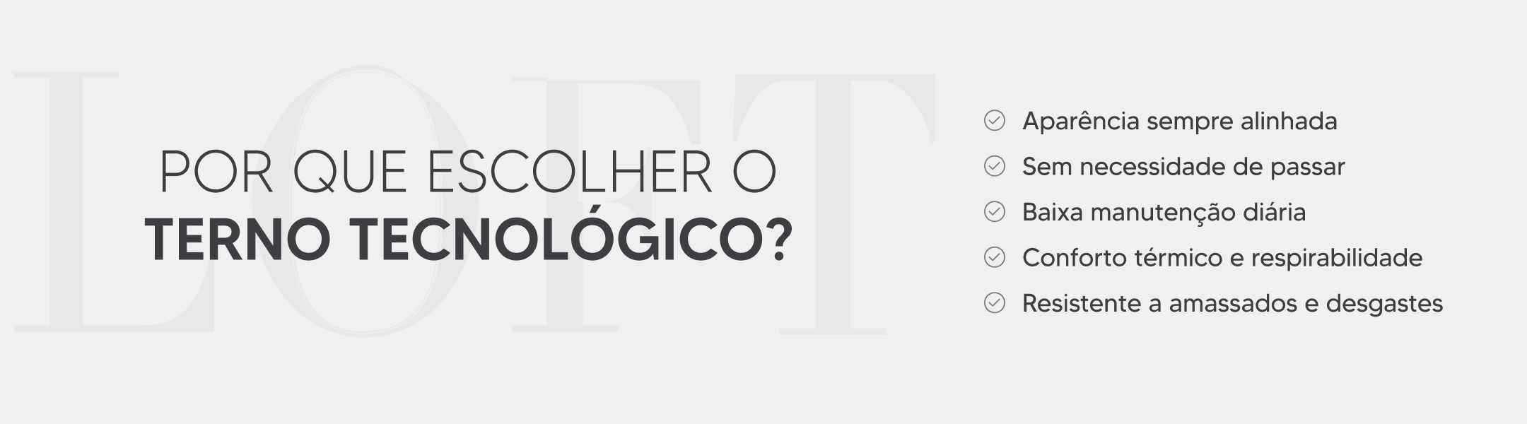 Por que escolher - terno