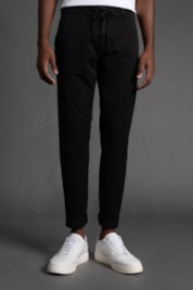 Calça Chino Slim Com Cordão - Preto - 38