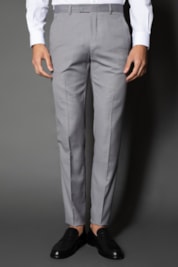 Calça Slim Lisa Bolso Faca - Cinza Medio - 54