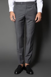 Calça Social Bolso Faca Slim Regulador Cós - Chumbo - 54