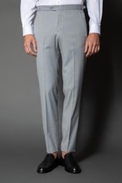 Calça Social Bolso Faca Slim Regulador Cós - Cinza Claro - 54