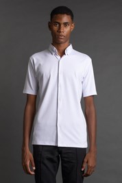 Camisa Manga Curta Malha - Branco - M