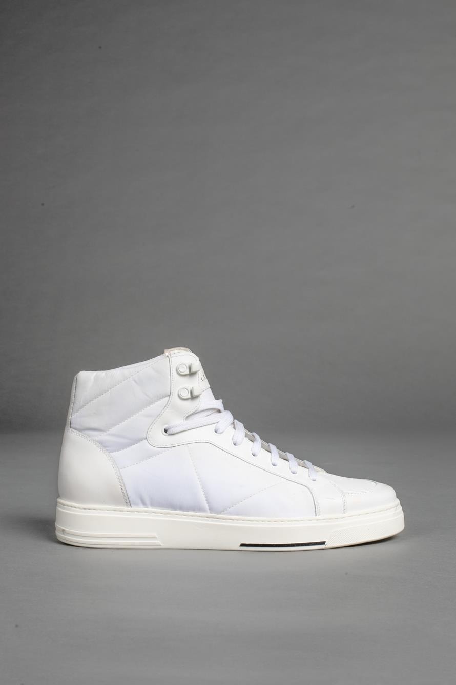 Botinha Sapatos Cano Alto Masculino Branco Tênis Masculino Branco